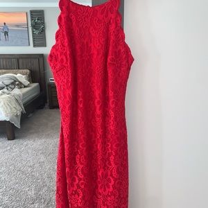 Red formal dress